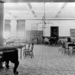 a group of people in a room