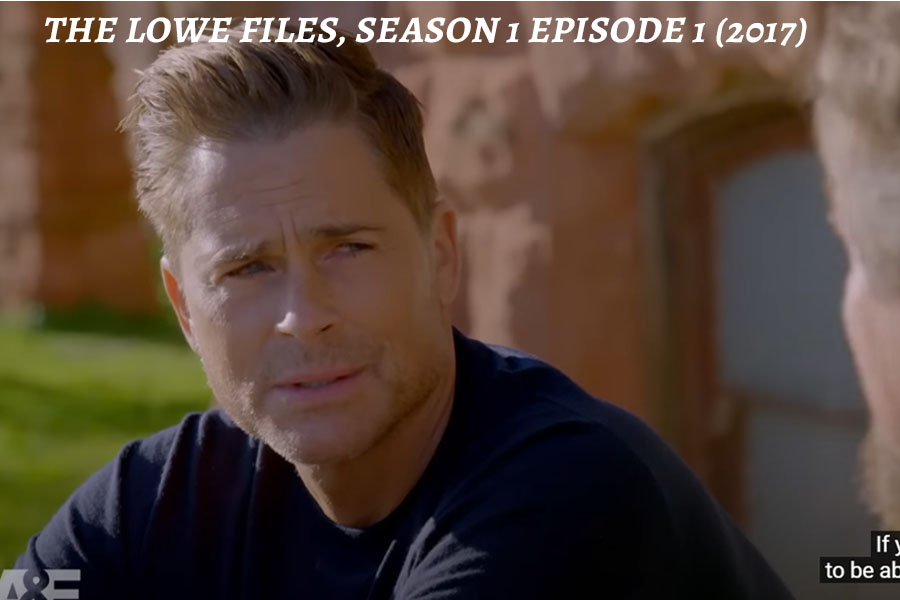 a close up of Rob Lowe