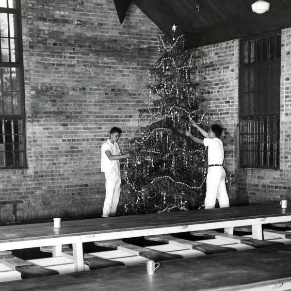 a person standing in front of a building