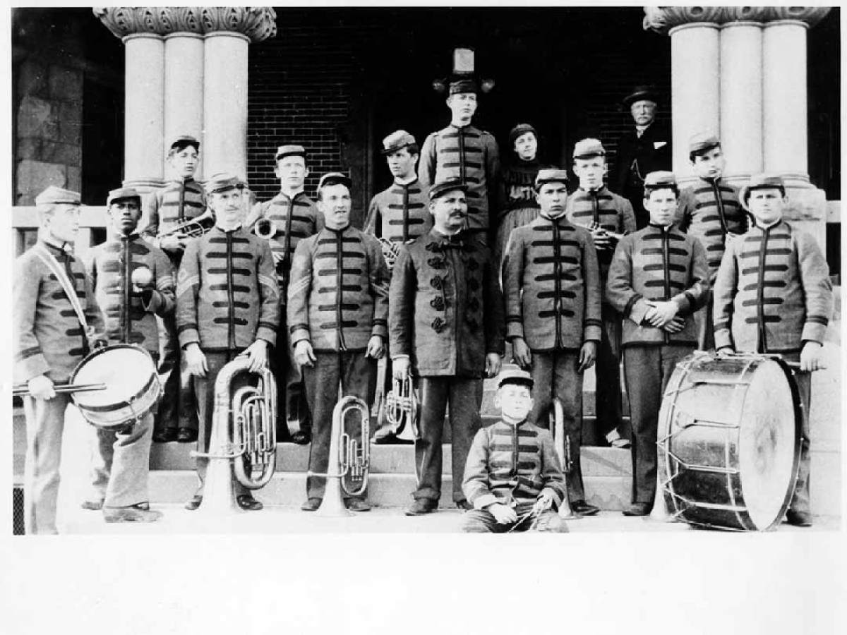 a group of people posing for a photo