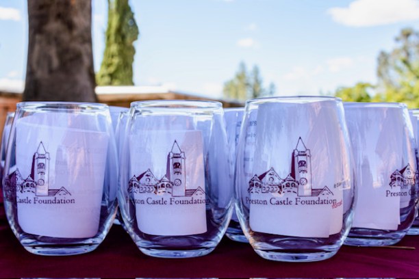 a group of glass bottles on a table